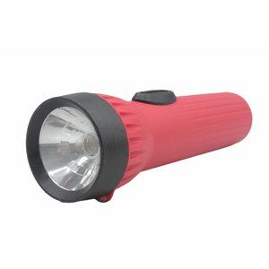 Eveready Lightweight Easy Hold 7'' Red Plastic Flashlight